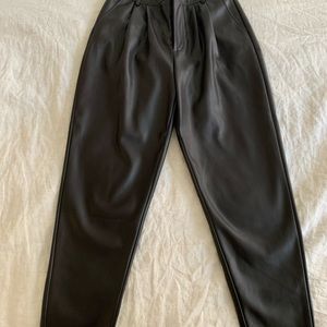 Mango Faux Leather trousers